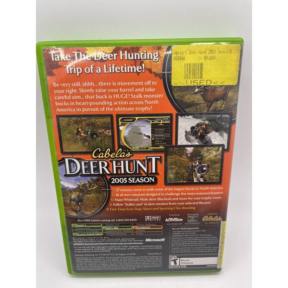 Cabela's Deer Hunt 2005 Season Original Microsoft Xbox Complete Hunting Game - Picture 3 of 8